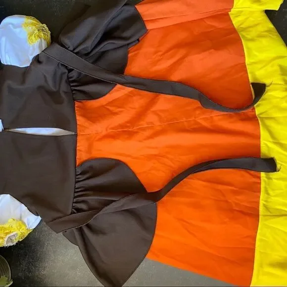 Candy Corn Baby Girl Costume Sz Toddler 3-4 yrs - Picture 6 of 10